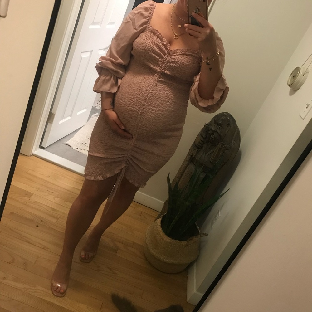 MATERNITY Light Pink Dress from Shein in size Medium